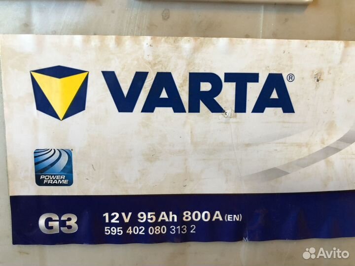 Аккумулятор 95ah Varta 800A