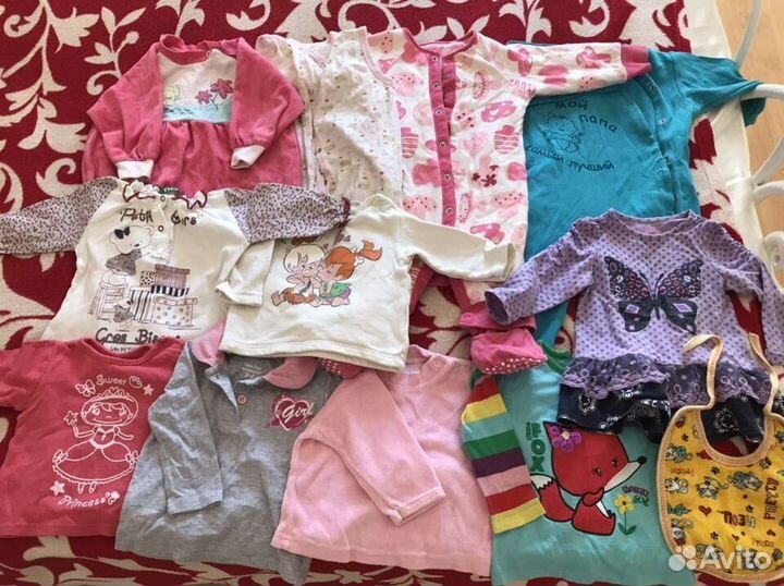 Вещи на девочку 3-6 месяцев