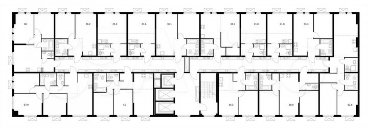 Квартира-студия, 21,8 м², 15/25 эт.