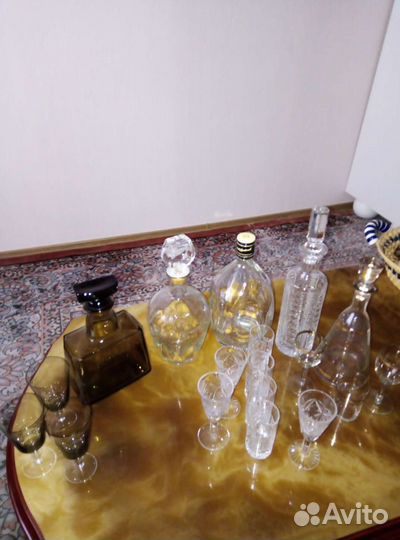 Графин винтажный. Бутылки из под элитного алкоголя