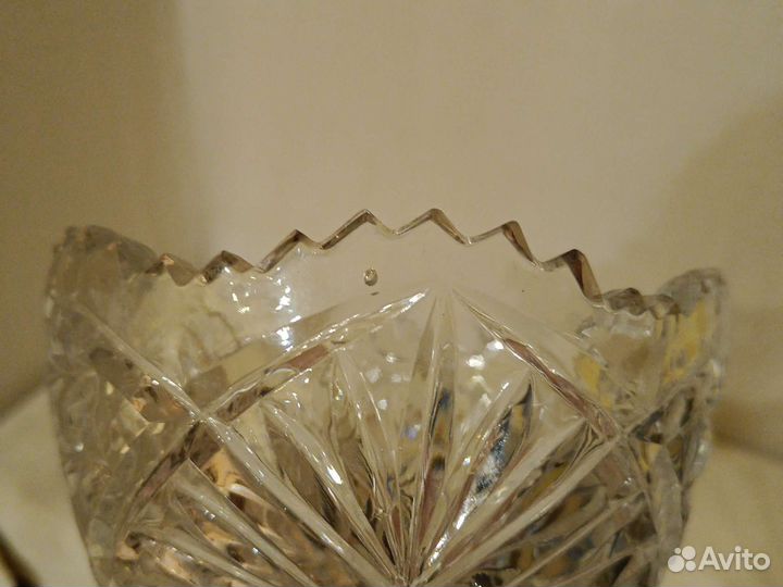 Хрустальная ваза конфетница СССР