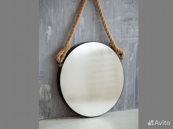 Зеркало на канате в стиле лофт