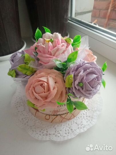 Сладкие букеты из зефира