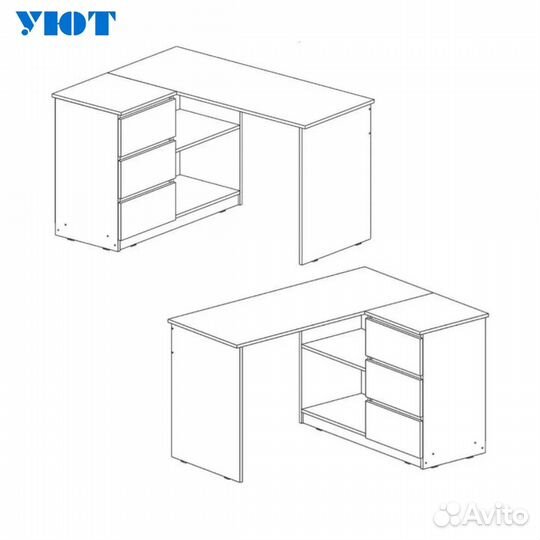 Угловой компьютерный стол