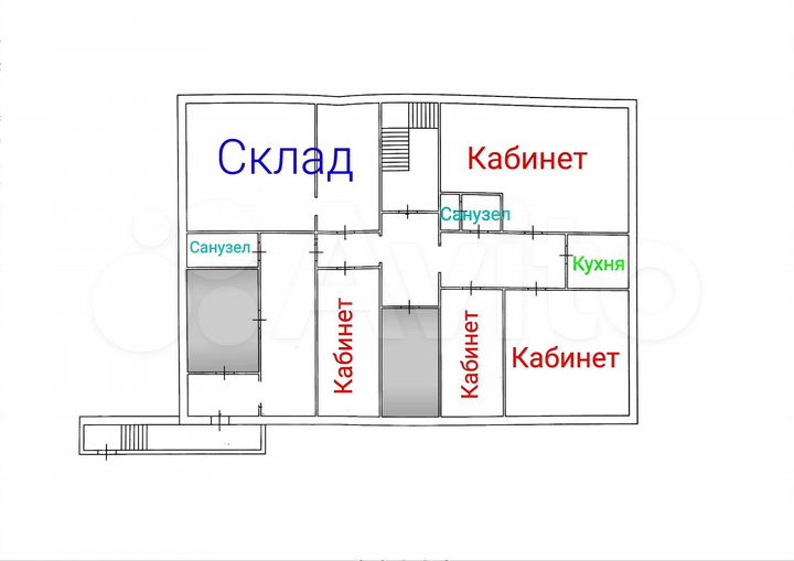 Офис, 268 м². Круглосуточно. Отдельный вход