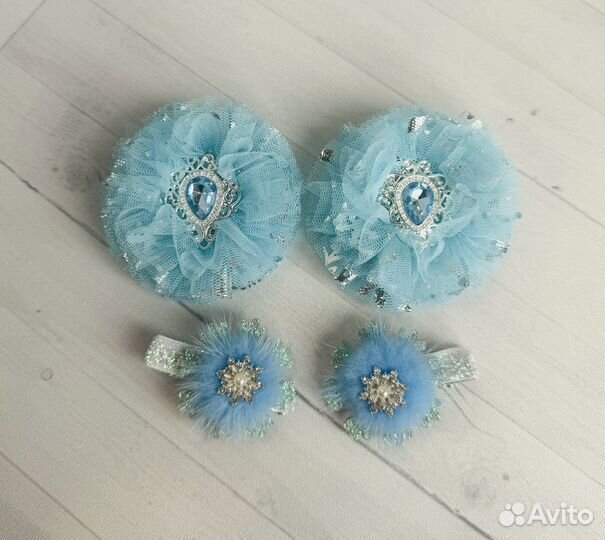 Резинка для волос, бантики, снежинки, заколки