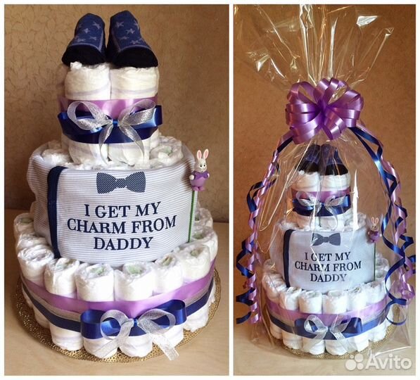 Торты из одежды и памперсов