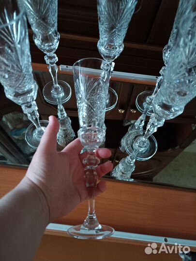Хрустальные фужеры бокалы СССР