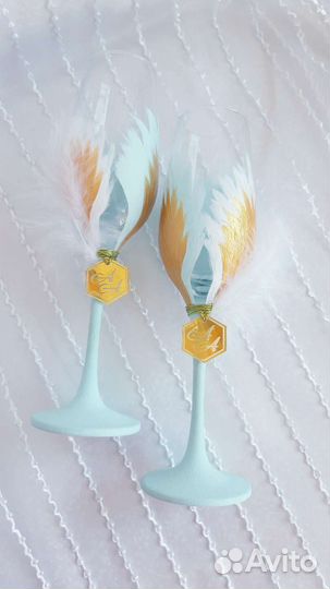 Набор на свадьбу с перьями