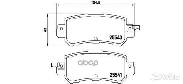 Колодки тормозные дисковые зад mazda CX-5
