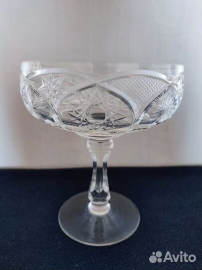 Ваза, конфетница хрусталь небольшая