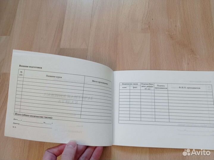 Зачётная книжка кадета