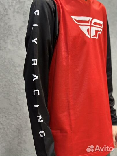 Джерси FLY racing F-16 (красный/черный, S)