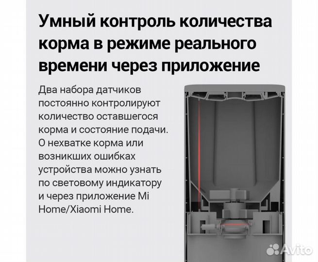 Умная автокормушка для домашних животных Xiaomi