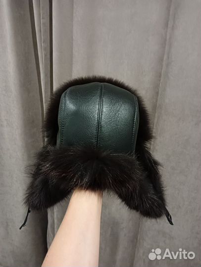 Шапка мужская песцовая