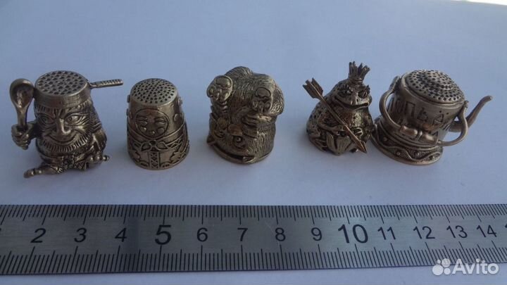 Наперстки сувенирные латунь 25 штук