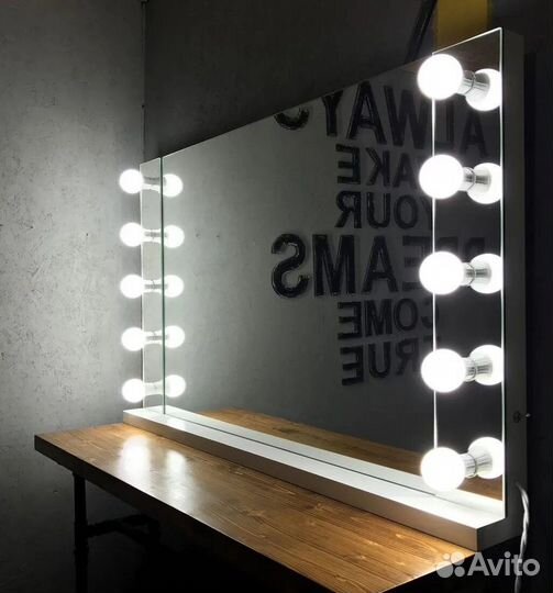 Зеркало на заказ гримерное