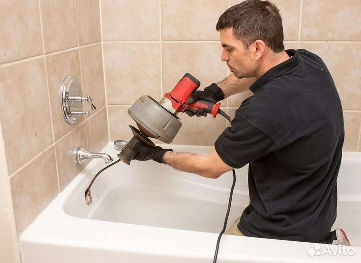 Сантехник,Устранение засора,Прочистка канализации