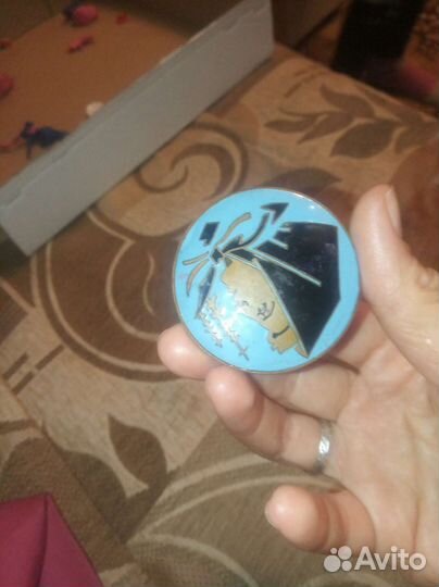 Брошь горячая эмаль СССР 