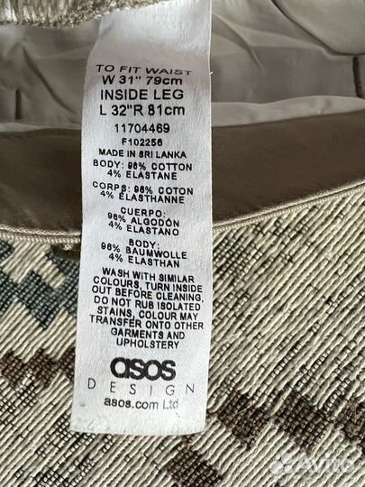 Чиносы ASOS (M)