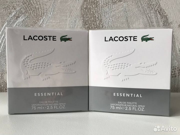 Lacoste essential туалетная вода 75 мл