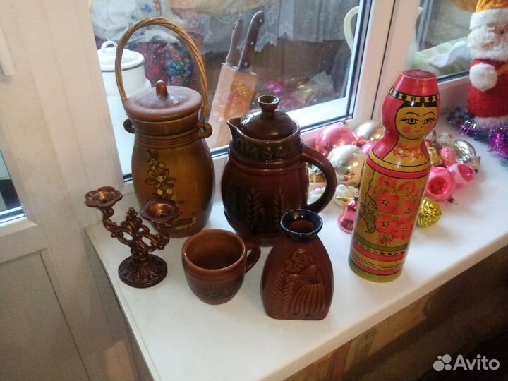 Кувшин, ваза, посуда, подсвечник, матрешка СССР