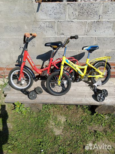 Велосипед с боковыми колесами на 3-5лет