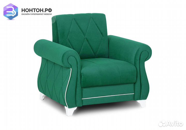Кресло Роуз зеленое
