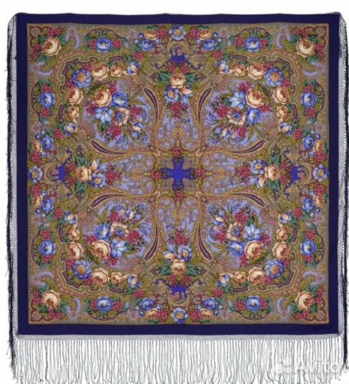 Павловопосадский платок Счастливица 15, новый