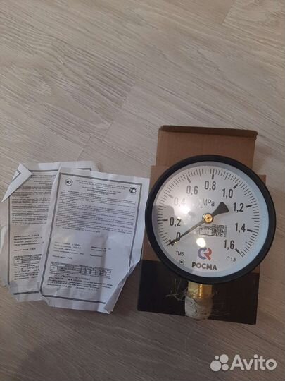 Термометр биметаллический 2 штуки и манометр Росма