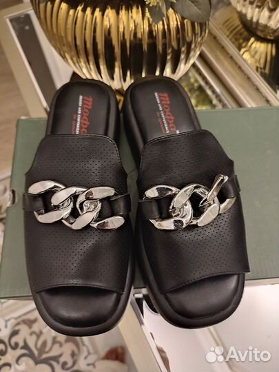 Шлепанцы женские натуральная кожа 37 размер