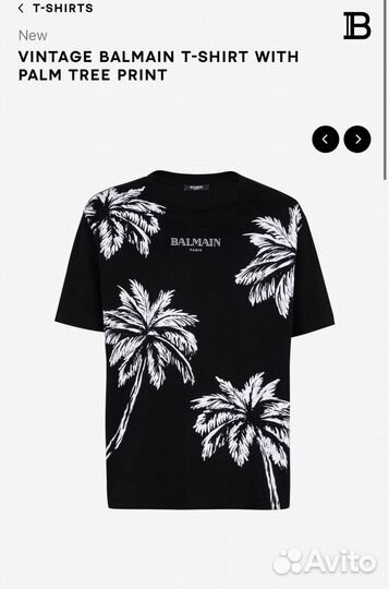 Черная футболка Balmain S M L XL XXL