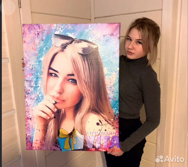 Портрет на холсте по фото
