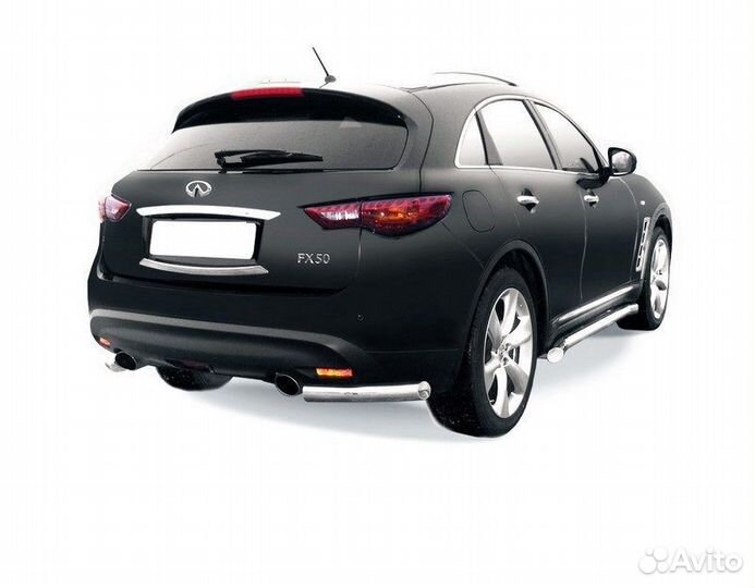 Защита заднего бампера Infiniti FX-35; FX-50 2008