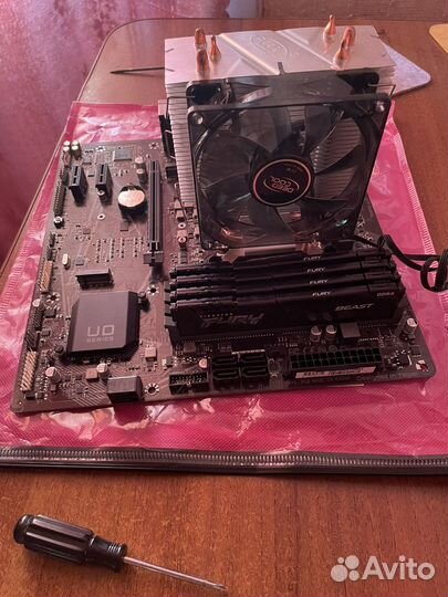Материнская плата с процессором i5 11400f ddr4