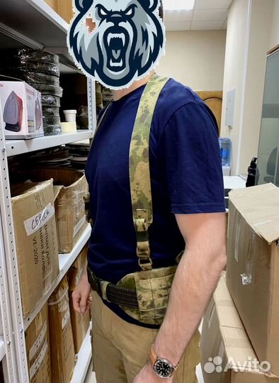 Боевой пояс тактический с защитой Бр1