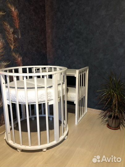 Кроватка трансформер + комплект белья