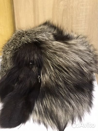 Шапка женская из чернобурки