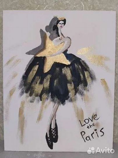 Картина холст акрил