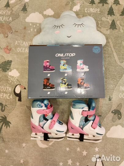 Коньки детские ледовые раздвижные 26-29 р