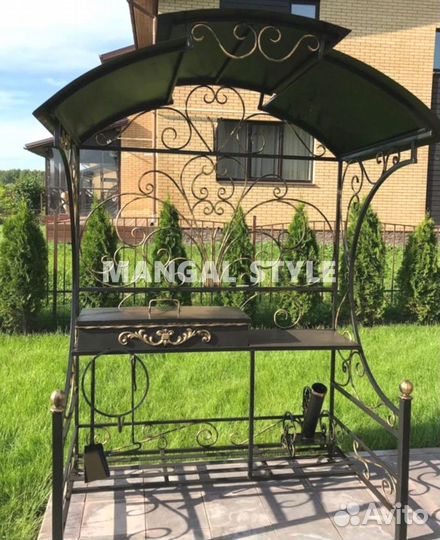 Мангал с крышей