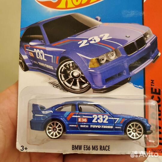 BMW E36 M3 Race 2015 Hot Wheels 1:64