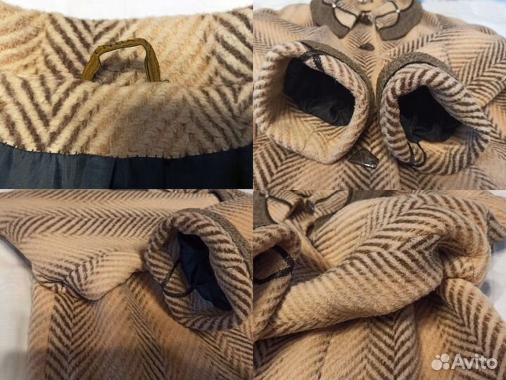 Женское пальто демисезонное,шерстяное (р60) +шарф