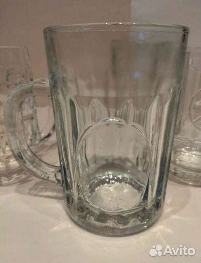 Советские гранёные кружки, стаканы, вазы