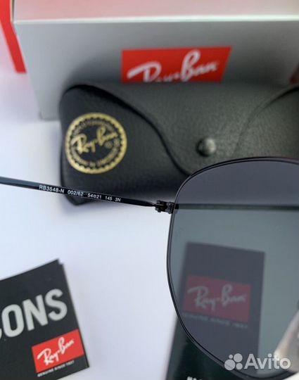 Очки ray ban hexagonal 54 черные