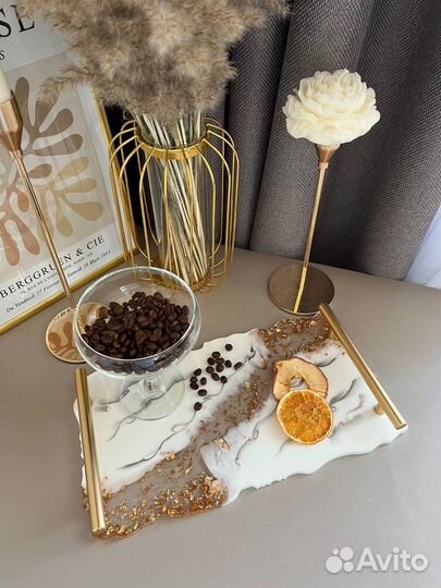 Поднос из эпоксидной смолы