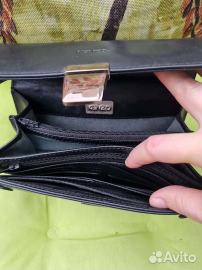 Барсетка мужская, Kenzo, кожа