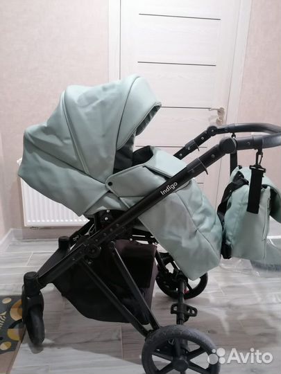 Коляска 2 в 1 эко кожа