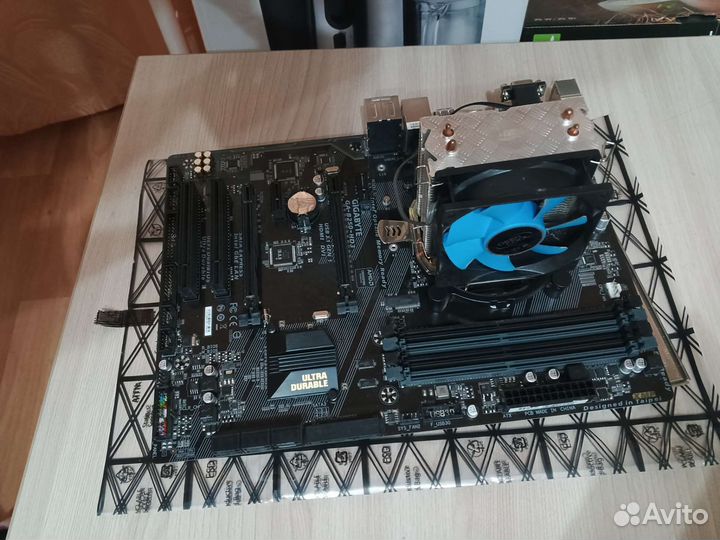 Intel core i5 7500 + GA-b250-hd3 + кулер Deepcool