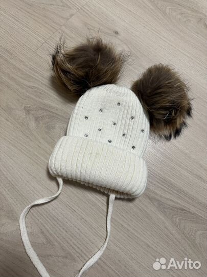 Комплект шапка, шарф и варежки